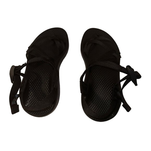 New Open Chaco Womens ZX2 Classic Sandals 6 Black Adjustable Strap - Picture 8 of 10